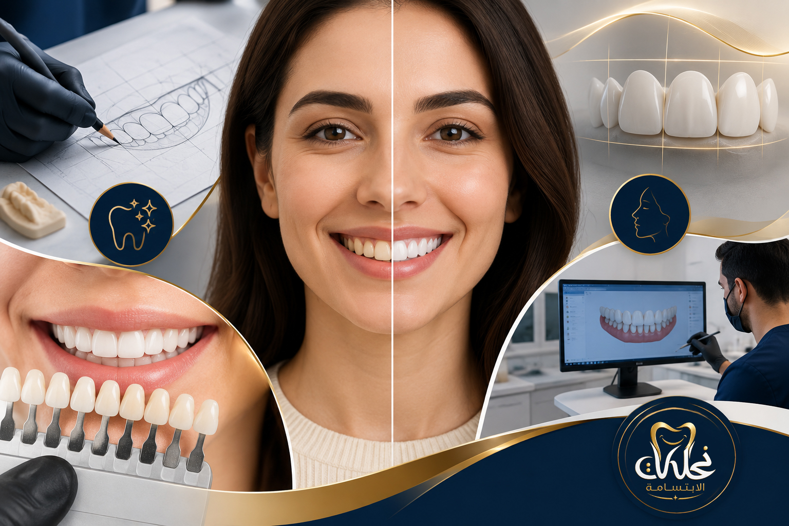 تجميل الأسنان الطبيعي وابتسامة متناسقة