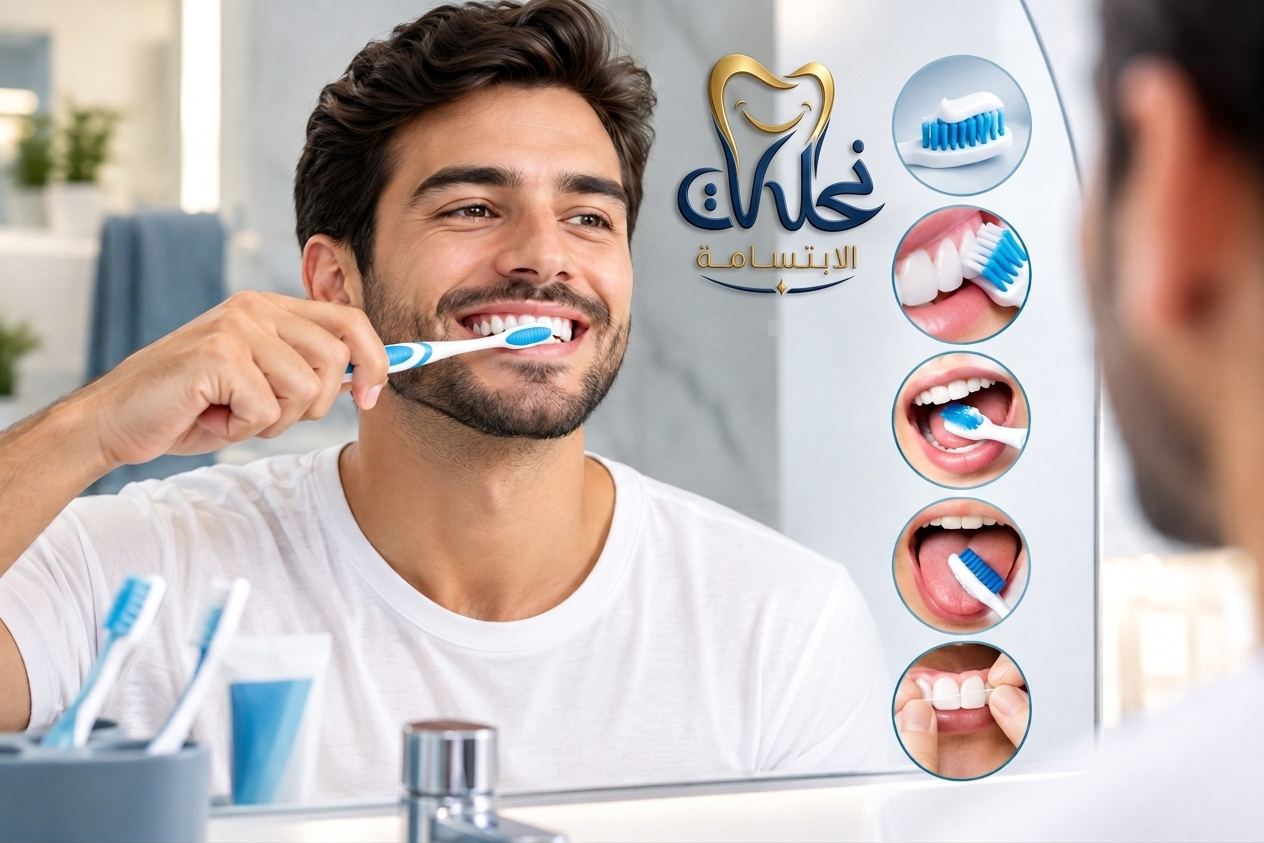 كيفية تنظيف الأسنان بالفرشاة بالطريقة الصحيحة؟ دليل كامل